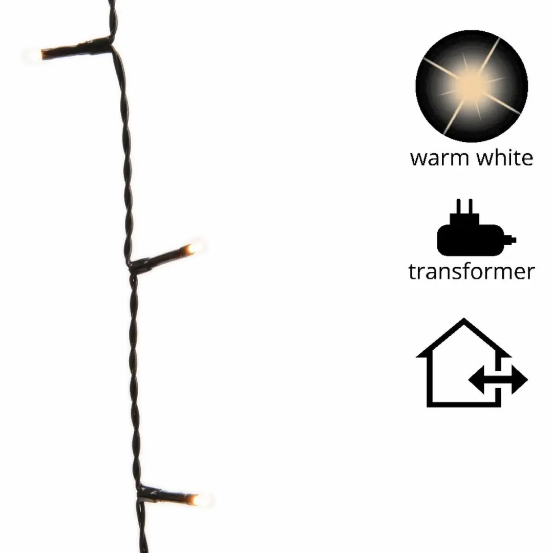 Lumineo Kerstverlichting Warm Wit Buiten 360 LED - 27m Zwart
