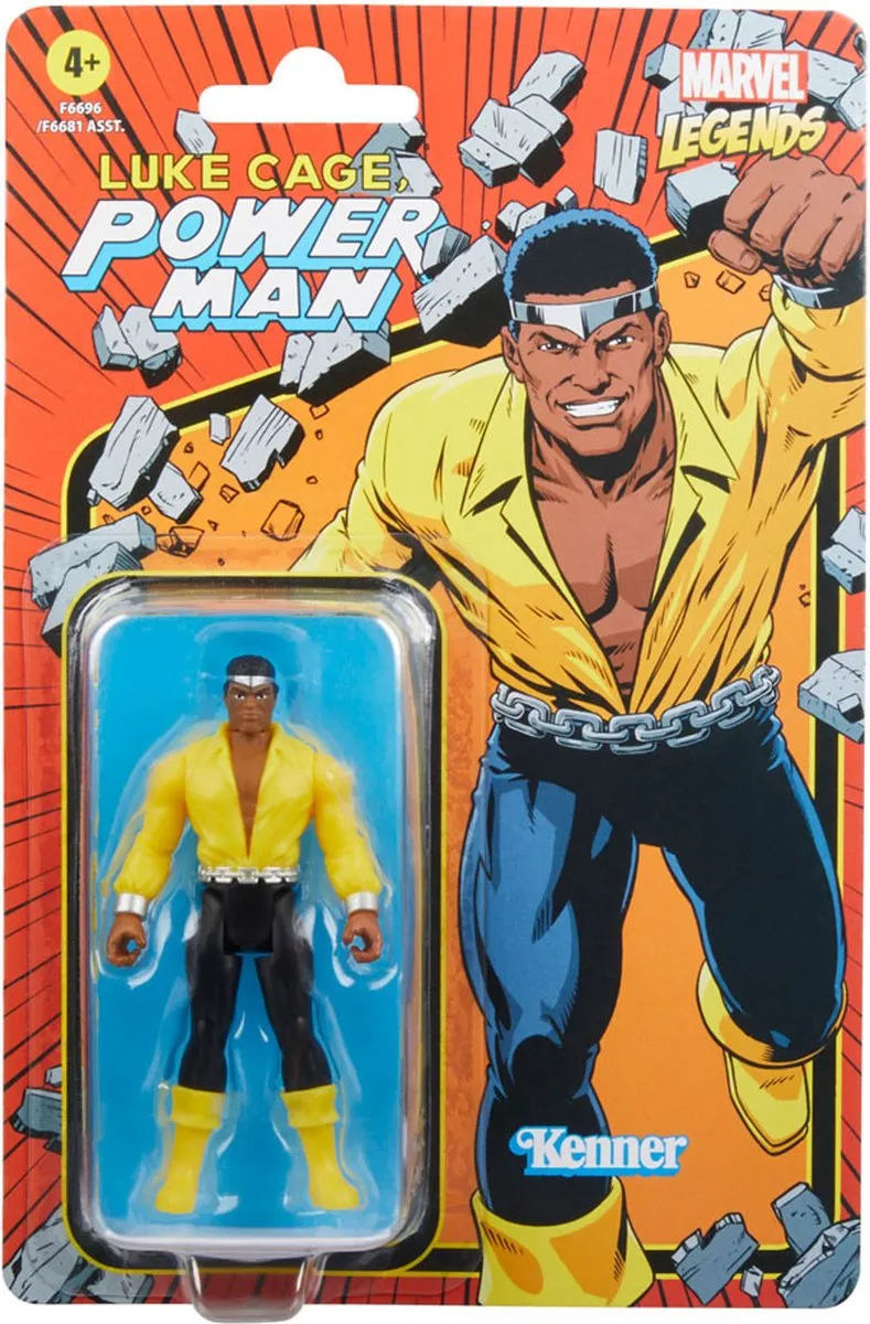 Marvel Legends Retro Collection Power Man F66965X2 - Actiefiguur 10cm - Multicolours - afbeelding 3 van 4