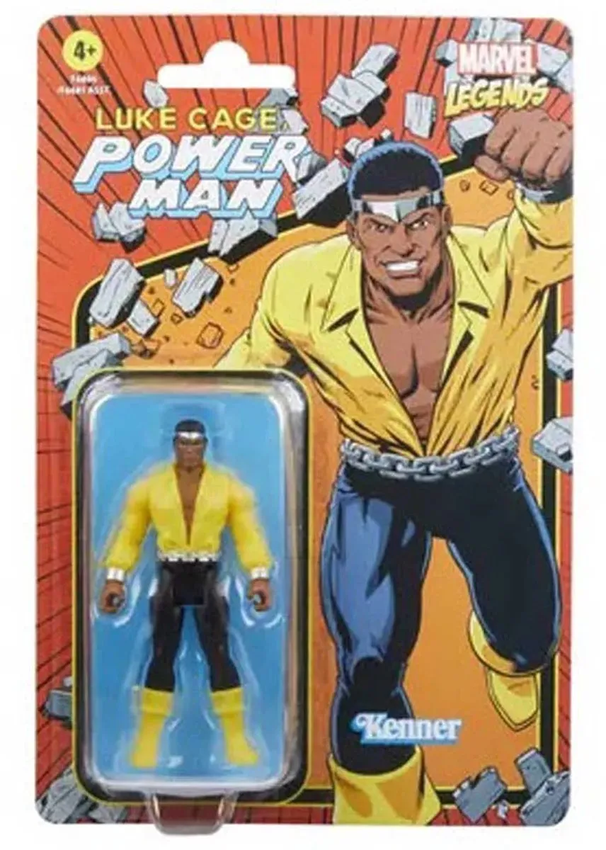 Marvel Legends Retro Collection Power Man F66965X2 - Actiefiguur 10cm - Multicolours - afbeelding 2 van 4