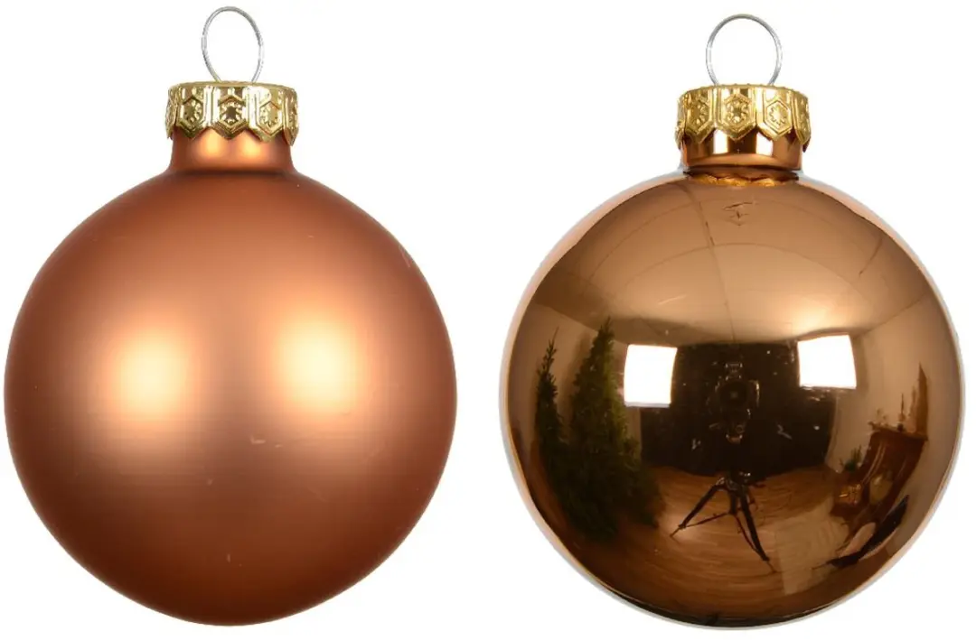 Decoris Glas Kerstballen Ø8cm - 6 Stuks - afbeelding 3 van 3