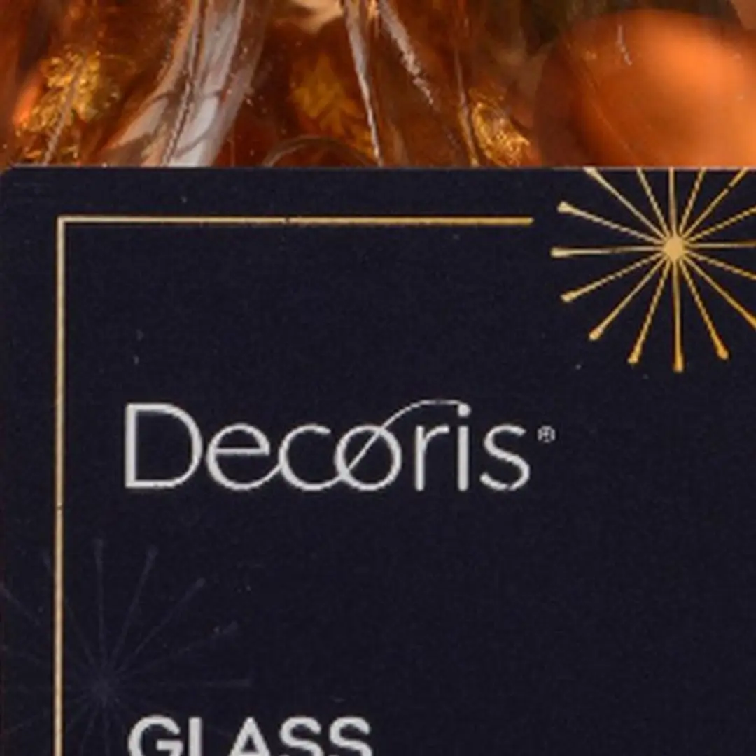 Decoris Glas Kerstballen Ø8cm - 6 Stuks - afbeelding 2 van 3