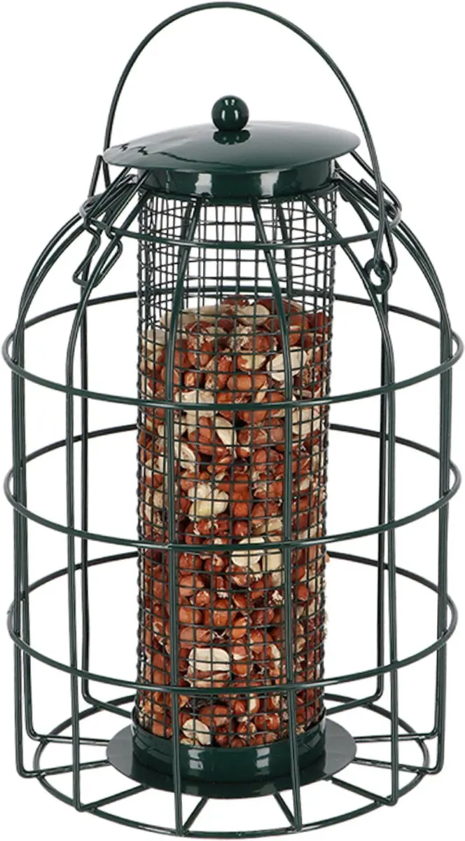 Esschert Design Selectieve Notensilo Mees - 16x24cm - Donkergroen