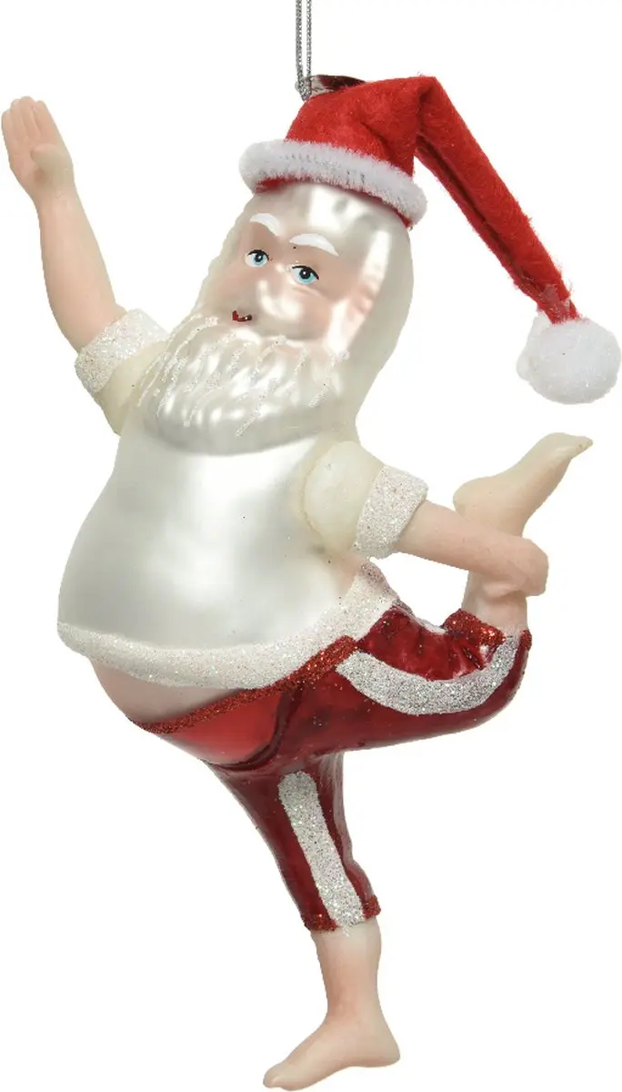 kerstman glas l8.40b5h16 cm wntrwt kerst