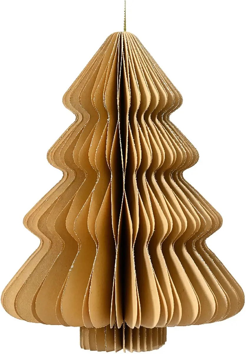 Kerstboom papier zand