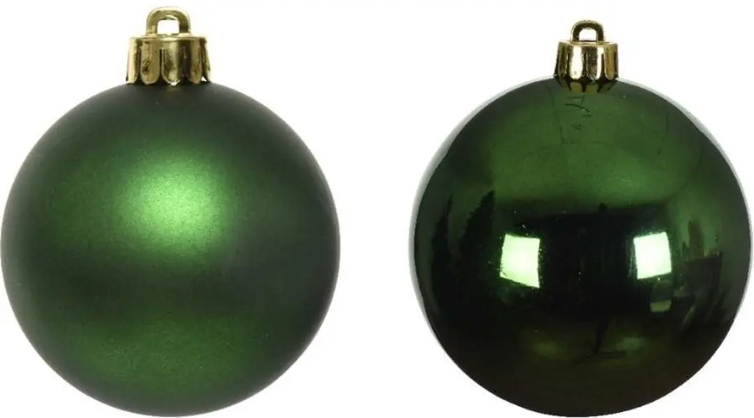 Decoris Kerstballen Set 10-delig Glas Dennengroen 6cm - afbeelding 5 van 6