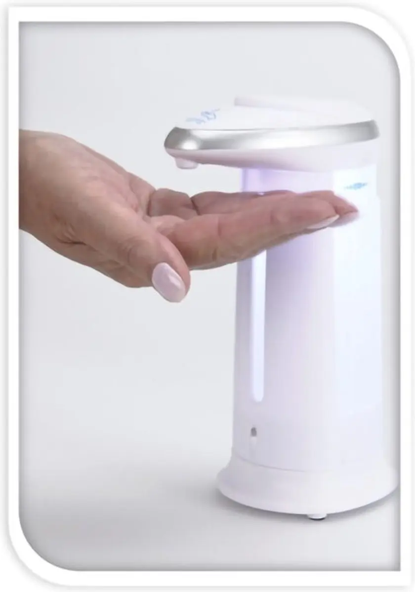Excellent Houseware Zeepdispenser Sensor Wit 330ml - afbeelding 5 van 6