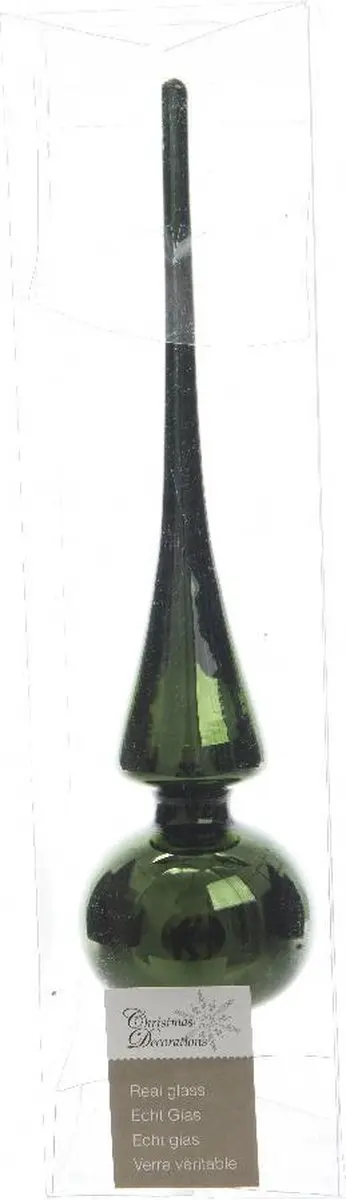 Decoris Glas Piek Kerstboom 26cm - Dennengroen - afbeelding 5 van 5