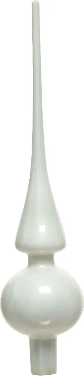 Decoris Piek Glas 26cm - Winterwit - Op paal
