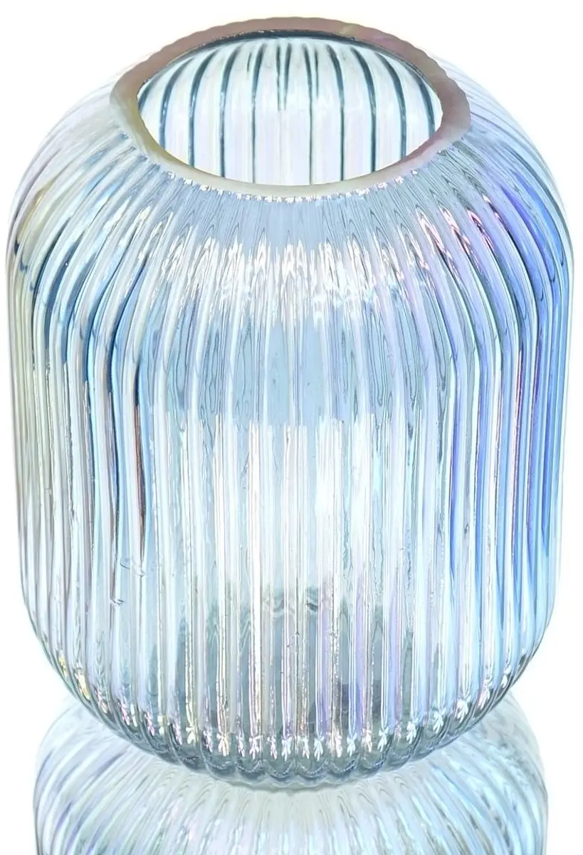Decoris Vaas-windlicht Iriserend 15cm