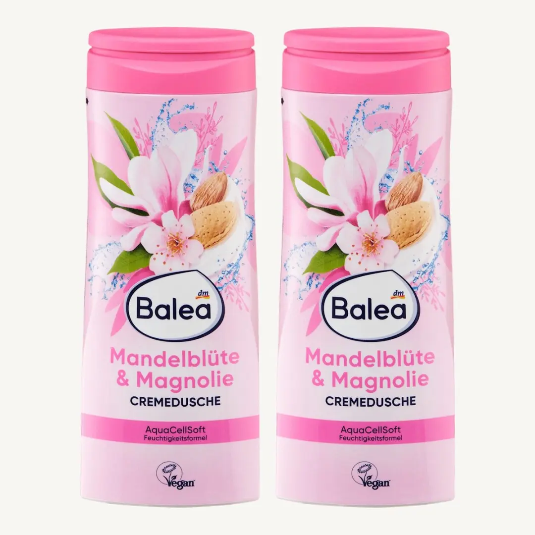 Balea Crèmedouche Amandelbloesem en Magnolia 2x 300 ml