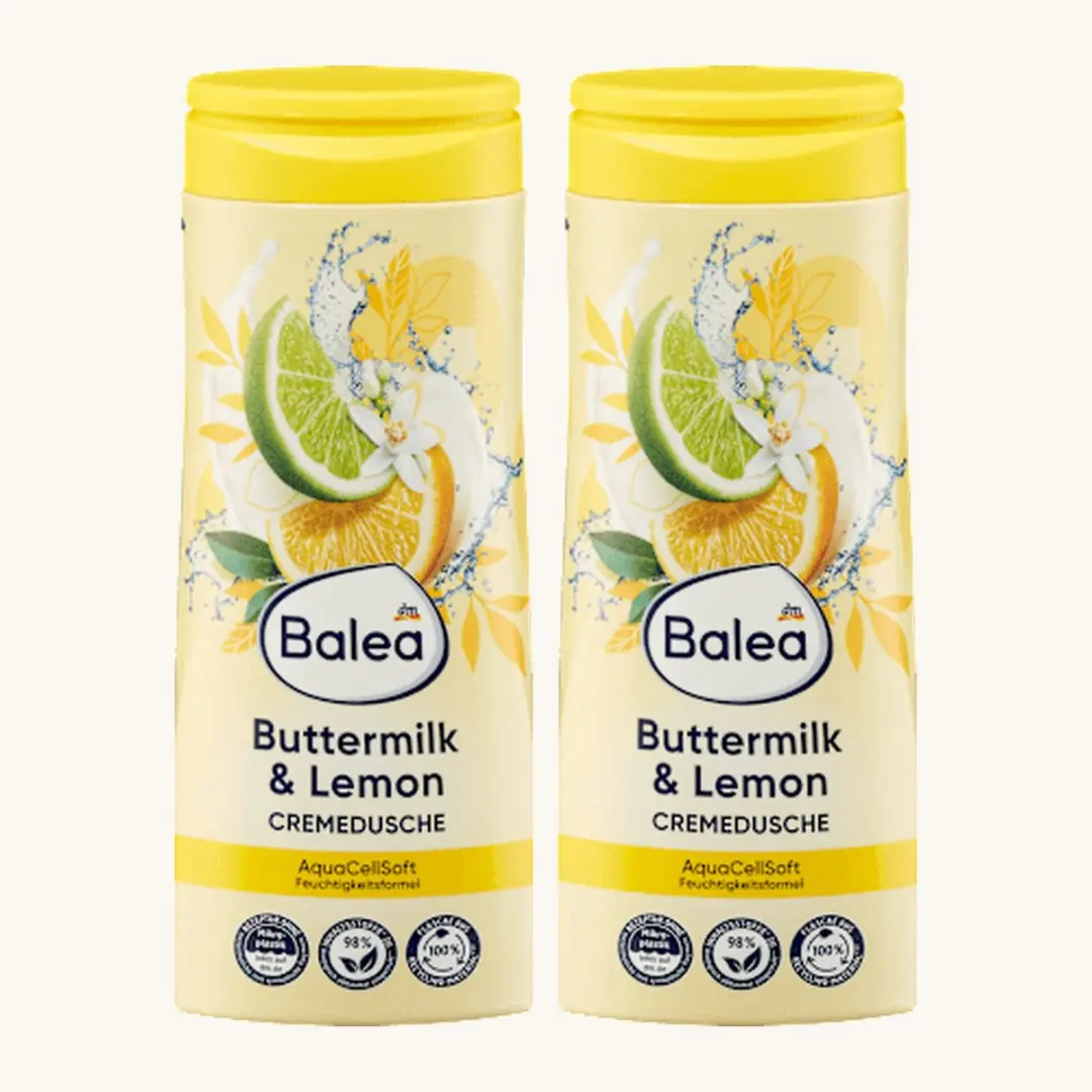 Balea Crèmedouche Buttermilk & Lemon 2 x 300 ml