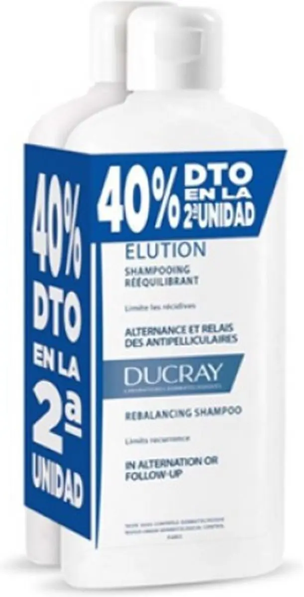 Ducray Elution Shampoo 2x400ml