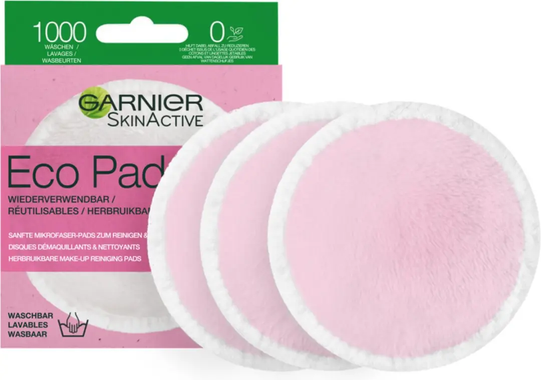 SkinActive Herbruikbare Wattenschijfjes 3 Stuks Duurzame Gezichtsreiniging