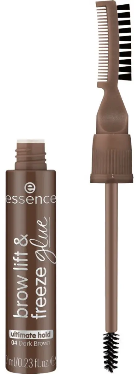 Essence Brow Lift & Freeze Wenkbrauwlijm 7ml - 04 Dark Brown - afbeelding 4 van 4