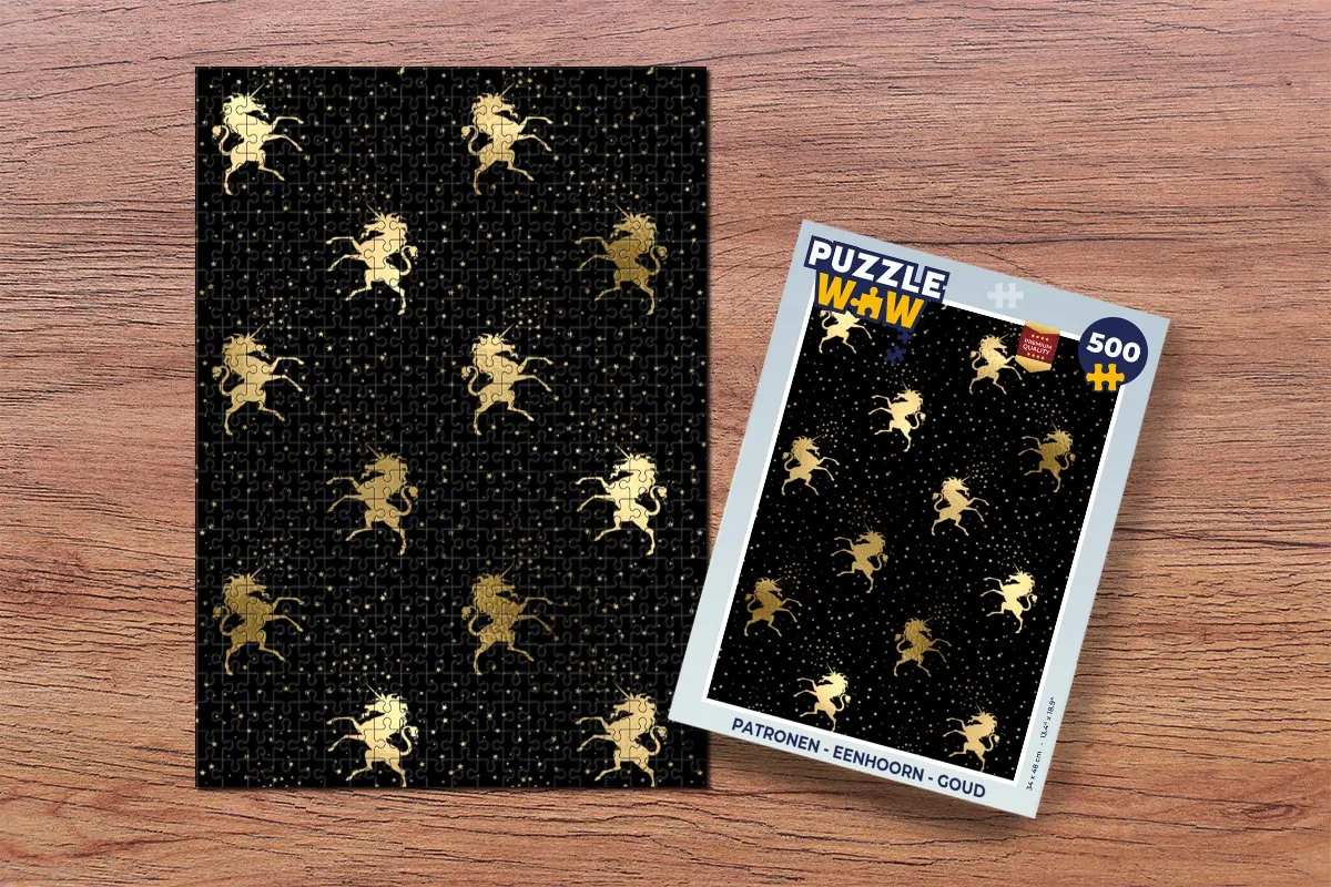 PuzzleWow Eenhoorn Legpuzzel 500 Stuks - Multicolor