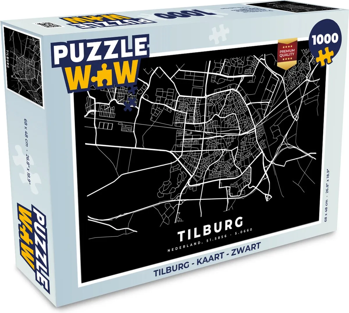 PuzzleWow Tilburg Legpuzzel 1000 Stuks