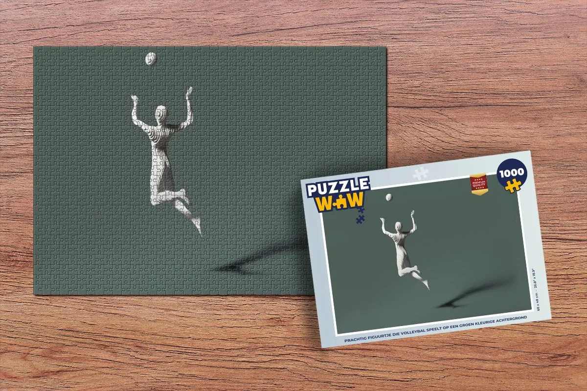 PuzzleWow Legpuzzel 1000 Stuks Multicolor - Volleybal