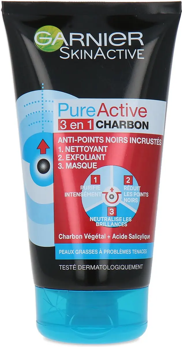 Garnier Pure Active 3in1 Charcoal Intensive Cleansing Gel