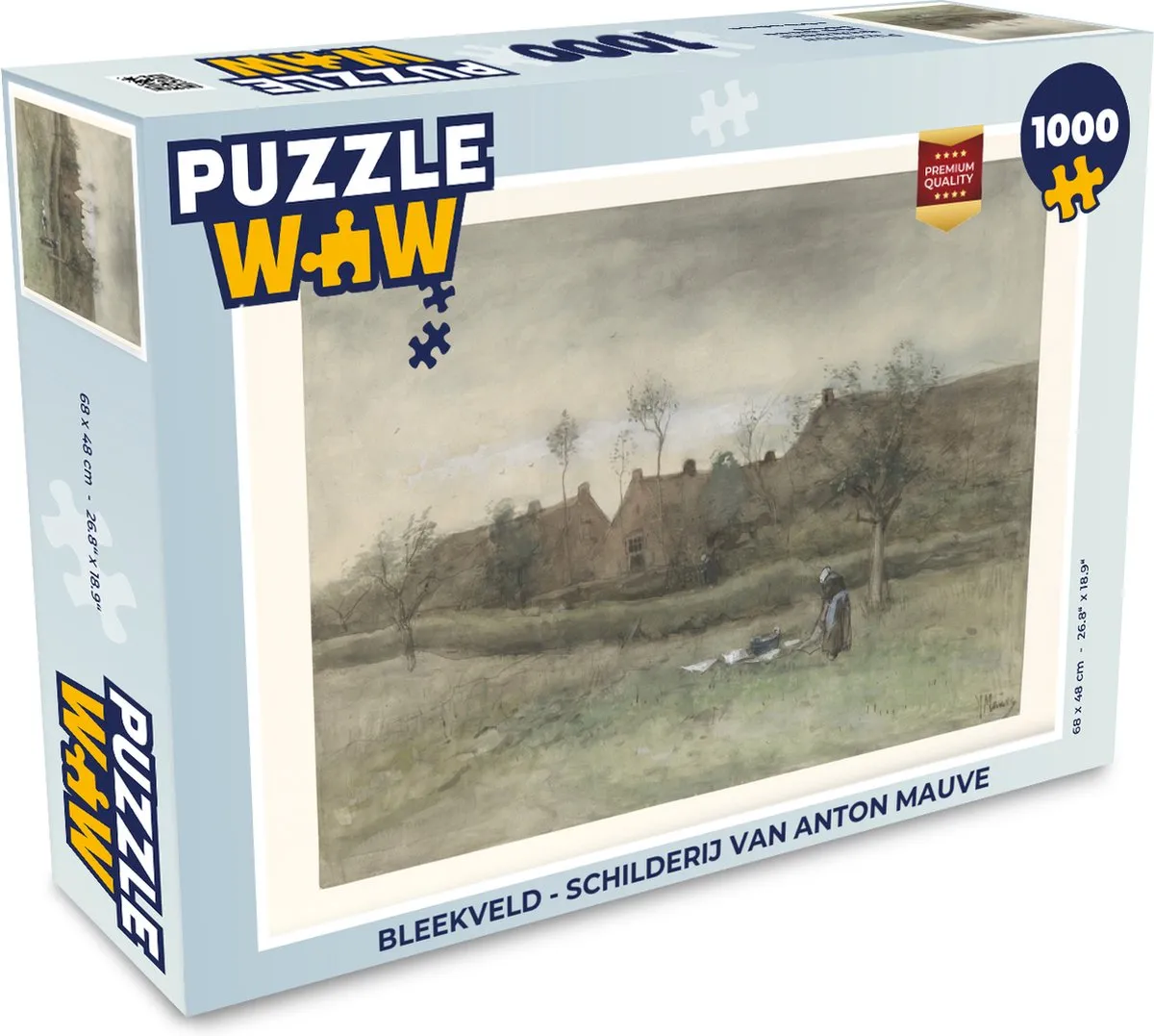 PuzzleWow Anton Mauve Legpuzzel 1000 Stuks - Multicolor