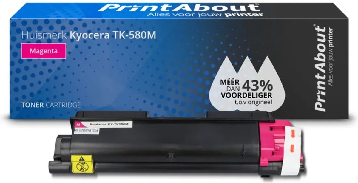 PrintAbout Kyocera TK-580M Toner - Magenta