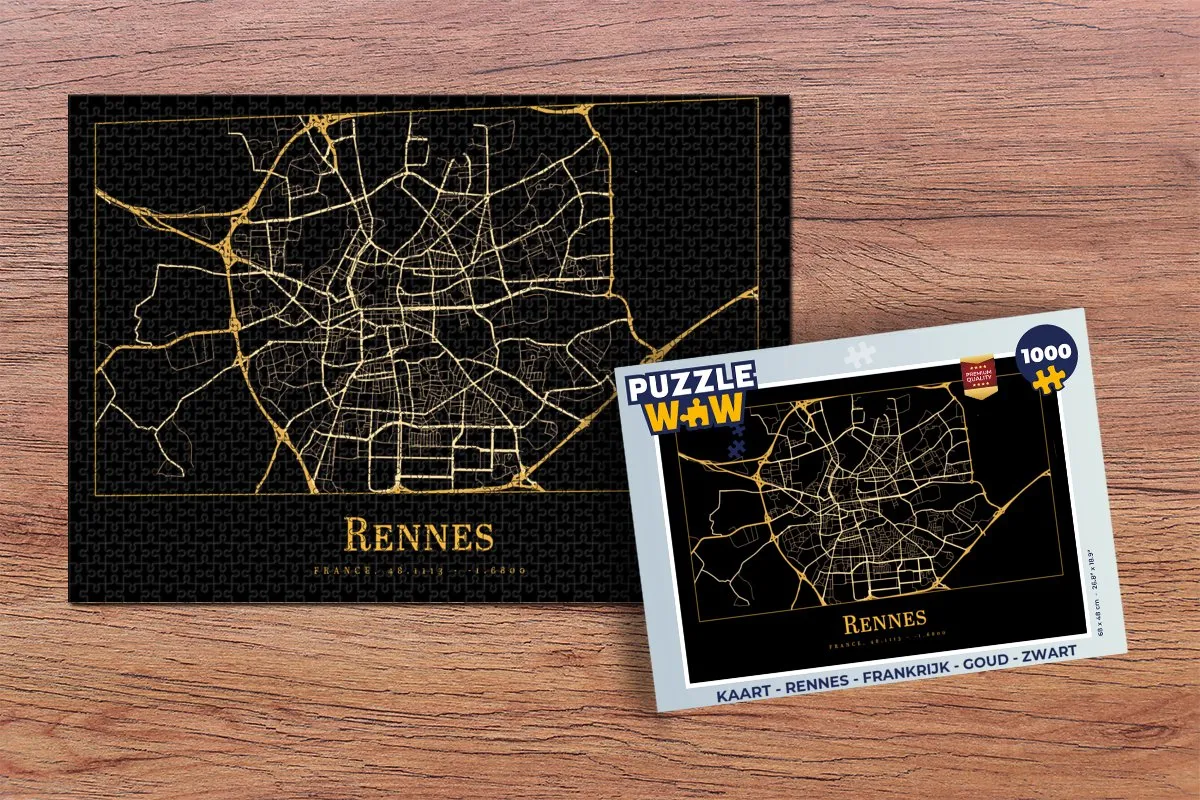 PuzzleWow Rennes Frankrijk Legpuzzel 1000 Stuks