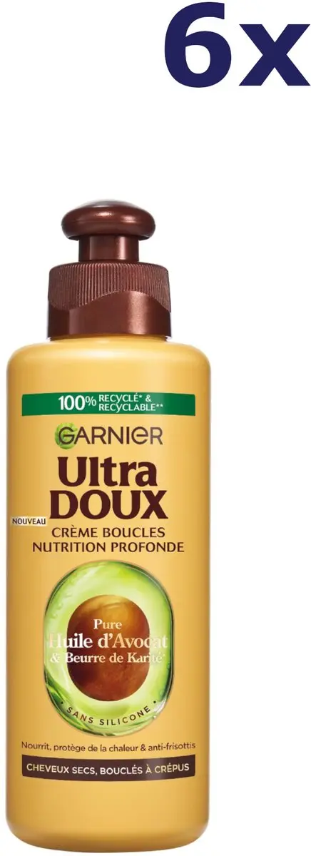 6x Garnier Ultra Doux Nourishing leave in