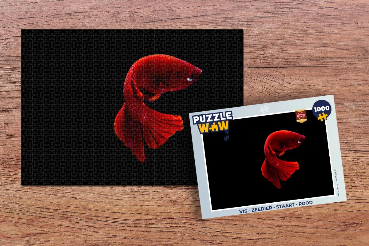 PuzzleWow Vis Zeedier Legpuzzel 1000 Stuks - Multicolor