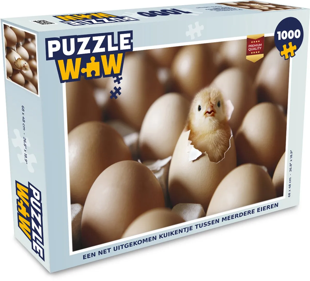PuzzleWow Legpuzzel Een Net Uitgekomen Kuikentje 1000 Stuks