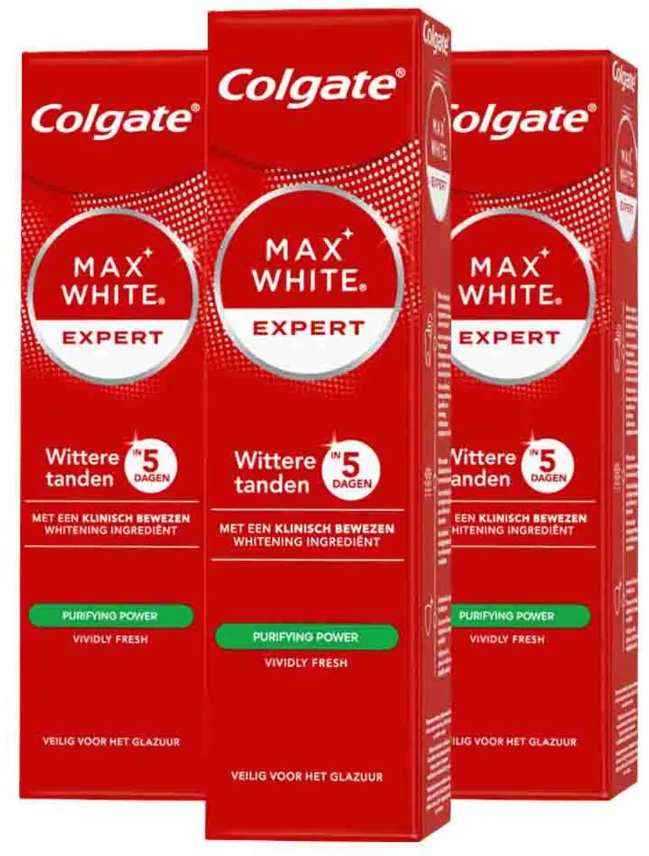 Colgate Max White Expert Tandpasta - 225ml (3x75ml)