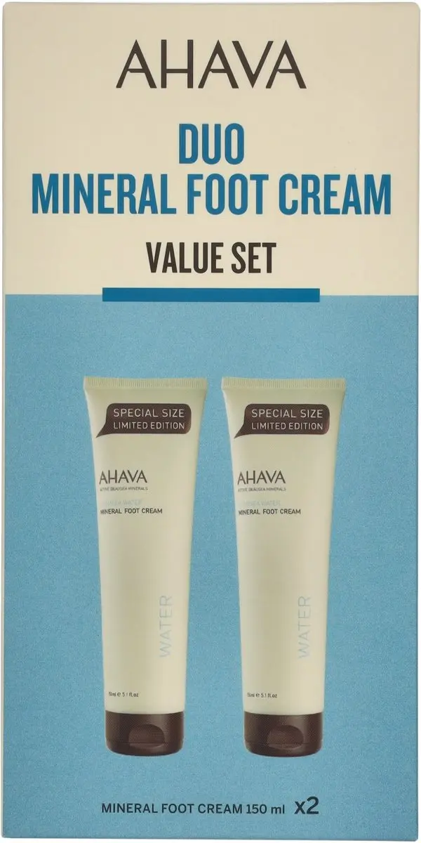 Ahava Deadsea Water Mineral Foot Cream Duo