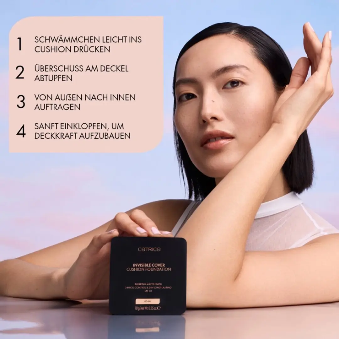 Catrice Invisible Cover Cushion Foundation 044W - afbeelding 5 van 5