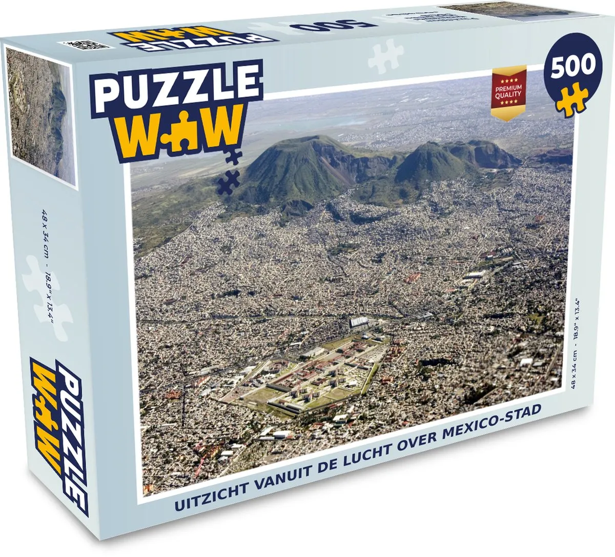 PuzzleWow Uitzicht Mexico-Stad Legpuzzel 500 Stuks