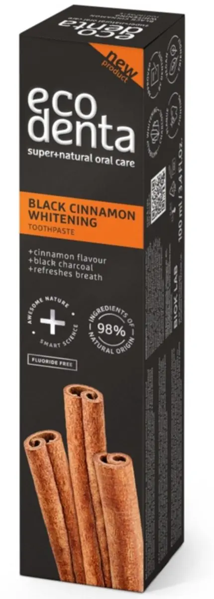 Ecodenta Black Cinnamon Whitening Tandpasta 100ml