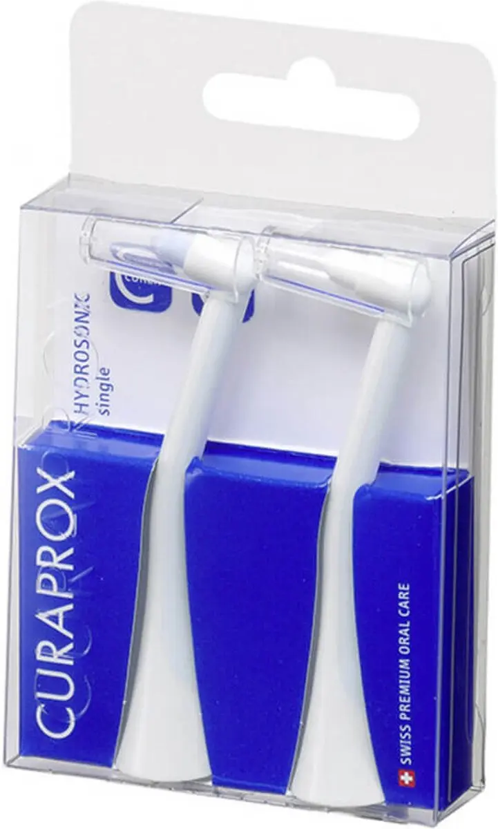 Curaprox Hydrosonic Pro Opzetborstels - 2 Stuks - Wit/Lichtblauw - afbeelding 4 van 6
