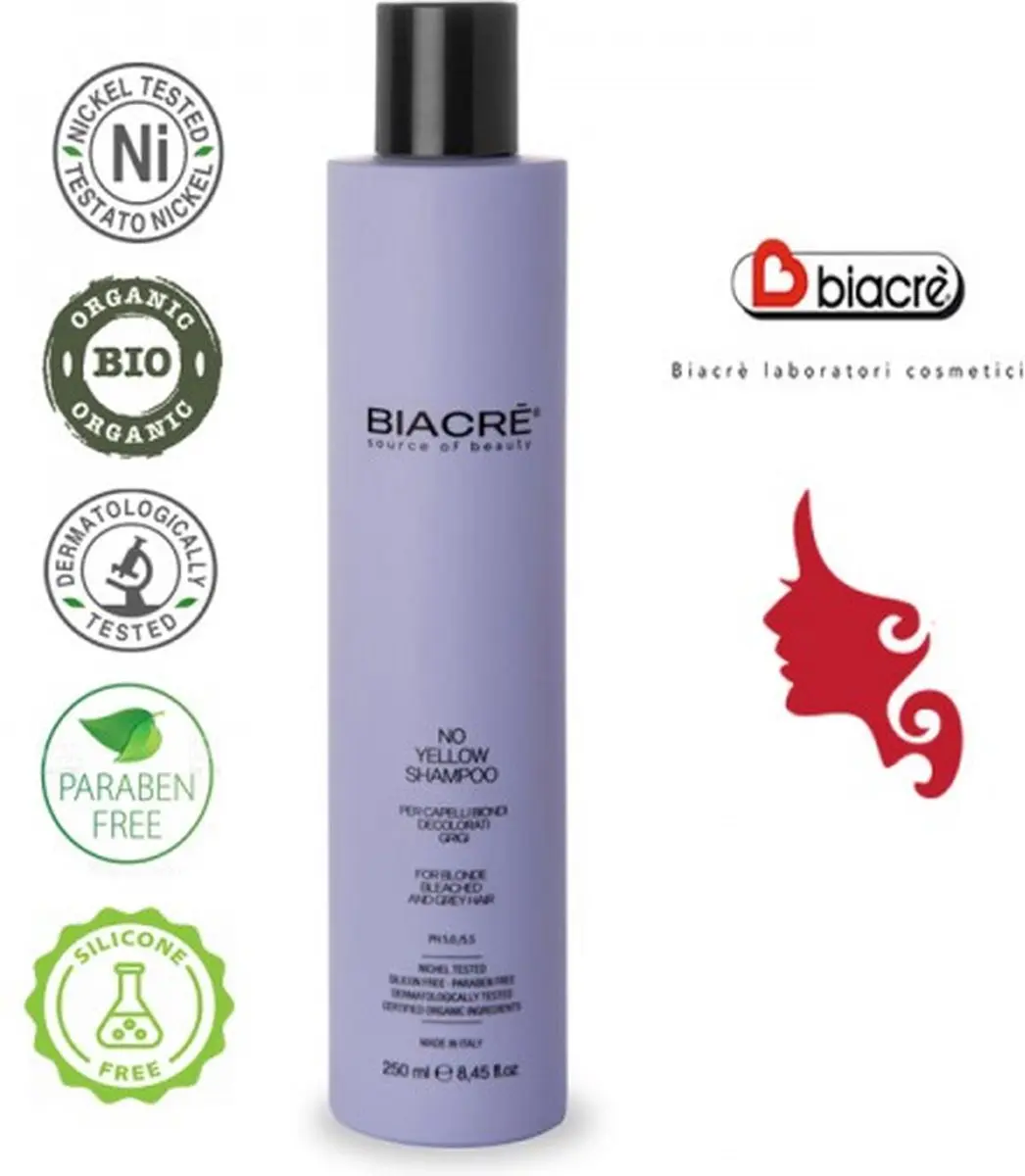 Biacre No Yellow Shampoo 250ml - Blond
