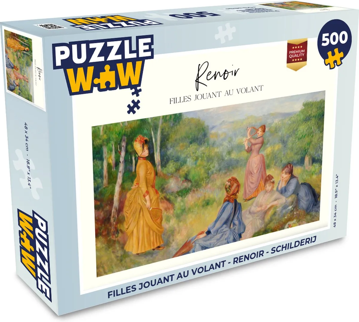 PuzzleWow Renoir Legpuzzel 500 Stuks