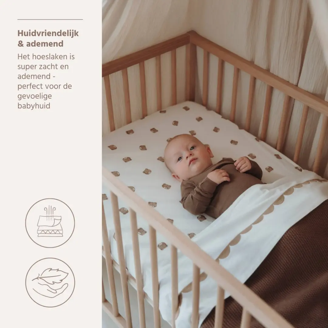 Meyco Baby Bear Hoeslaken Junior Bed Multicolour 70x140/150cm - afbeelding 6 van 6