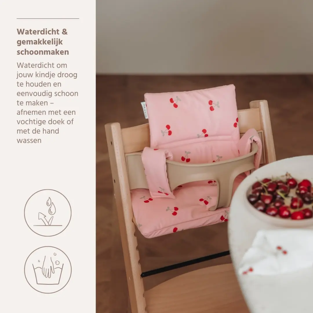 Meyco Baby Cherry Stoelverkleiner Meegroei - Soft Rose - afbeelding 2 van 6