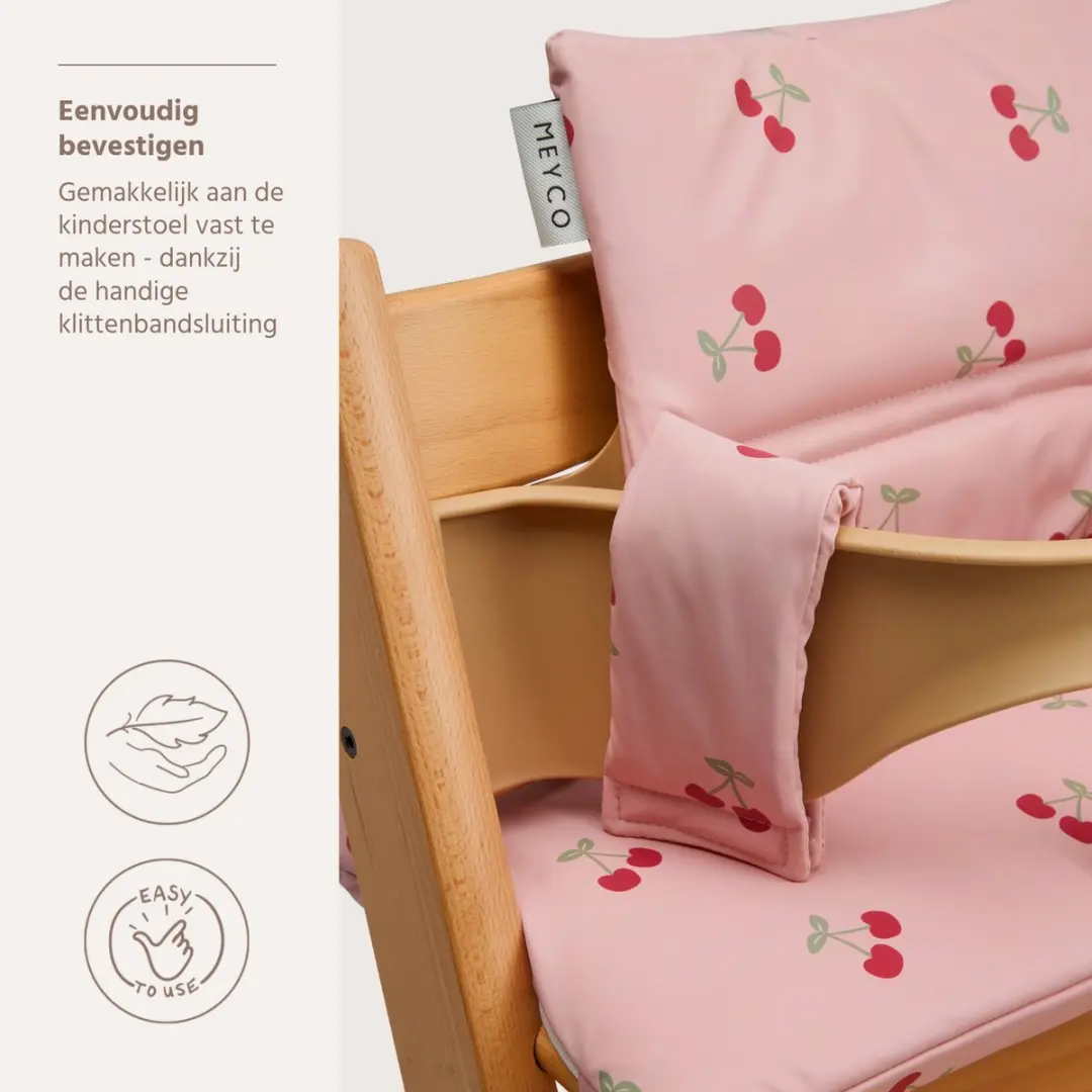 Meyco Baby Cherry Stoelverkleiner Meegroei - Soft Rose - afbeelding 4 van 6