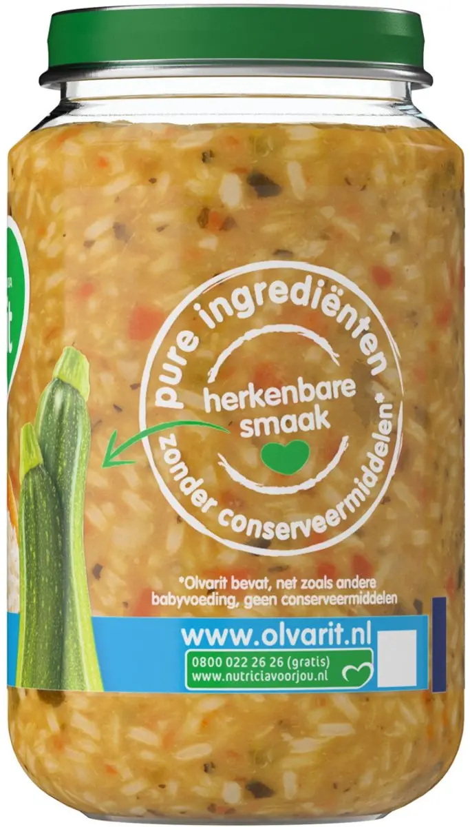 Olvarit Courgette-Witvis-Rijst 200g - 8 maanden - afbeelding 4 van 6
