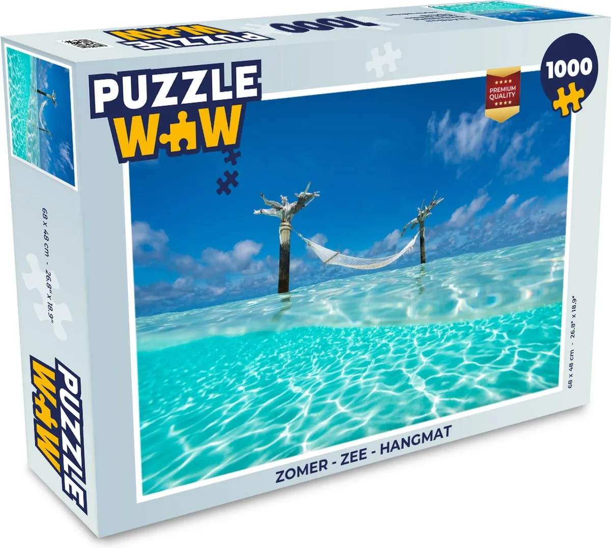 PuzzleWow Zee Hangmat Legpuzzel 1000 Stuks