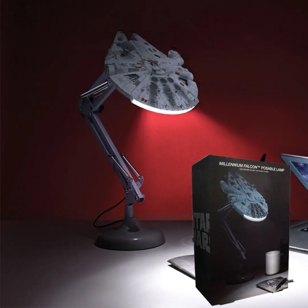 Paladone Star Wars Millennium Falcon Bureaulamp - USB - Grijs