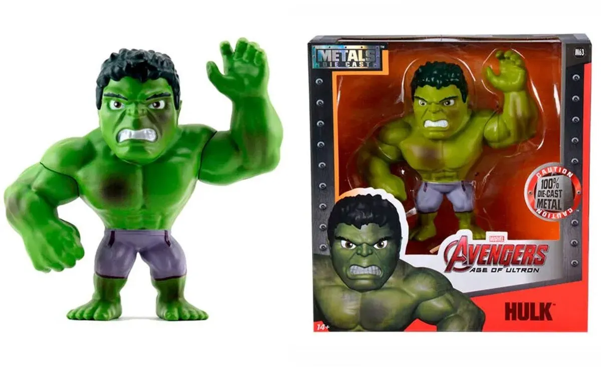 Marvel Hulk Die-cast Speelfiguur 15cm - MPN 253223004 - Groen/Paars