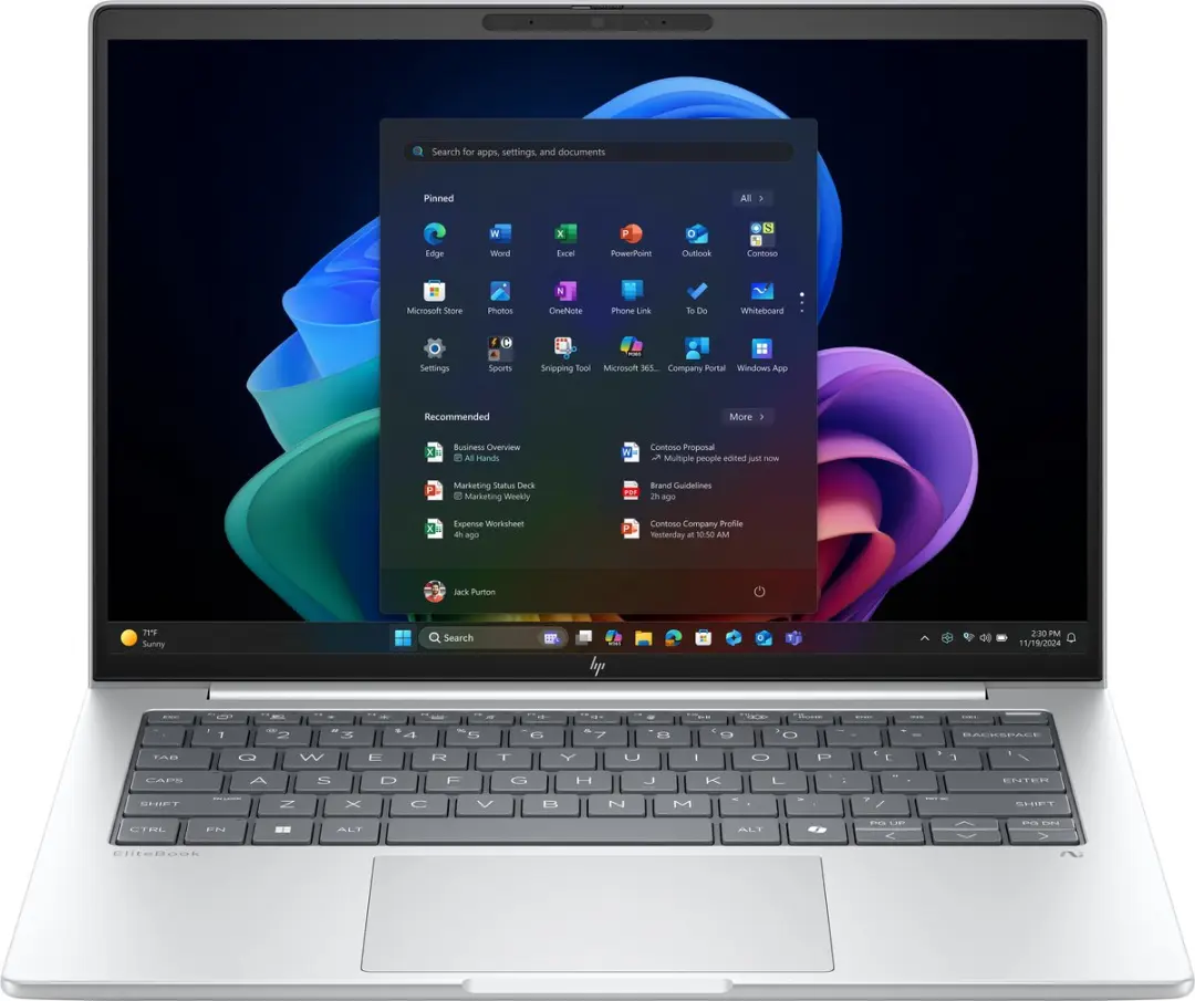 "HP EliteBook 8 G1a Next Gen AI PC Copilot+ PC AMD Ryzen AI 7 PRO PRO 350 Laptop