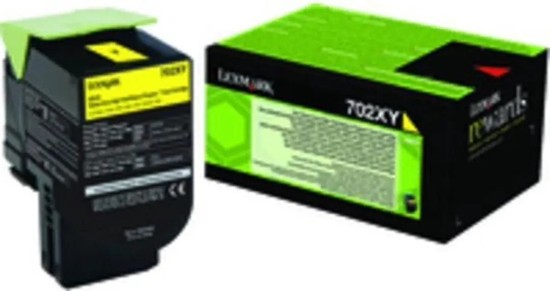 Lexmark 702XY R Tonercartridge Geel - 4000 pagina's - afbeelding 3 van 4