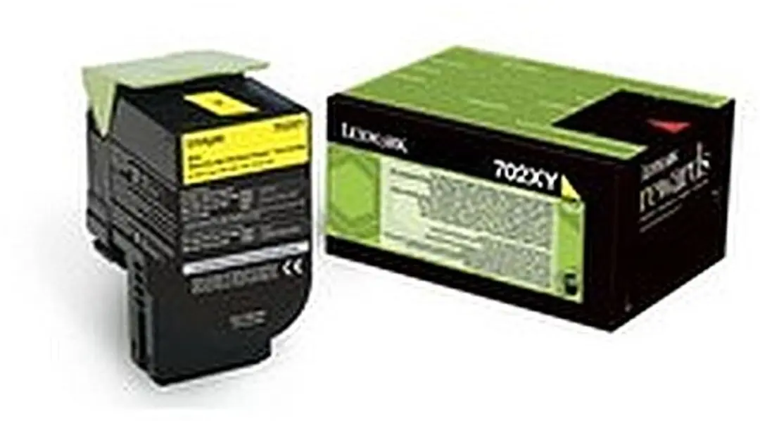 Lexmark 702XY R Tonercartridge Geel - 4000 pagina's - afbeelding 4 van 4