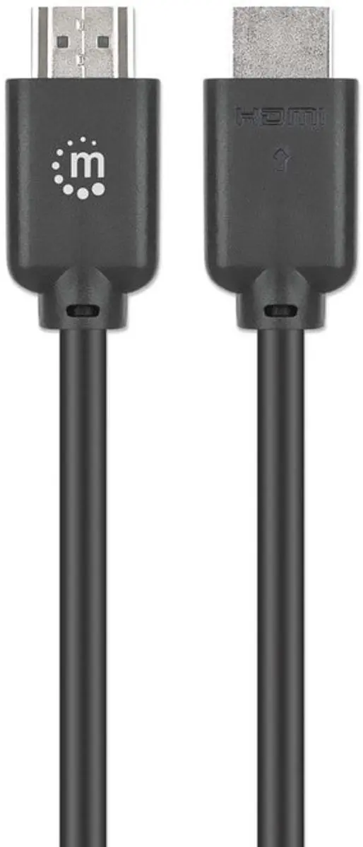 Manhattan HDMI Kabel 4K@60Hz 1m - Zwart - afbeelding 2 van 5