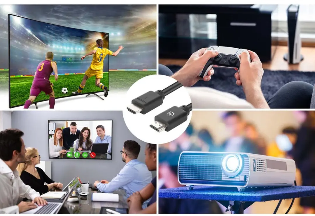 Manhattan HDMI Kabel 4K@60Hz 10m - Mannelijk/Mannelijk - Zwart - afbeelding 4 van 5