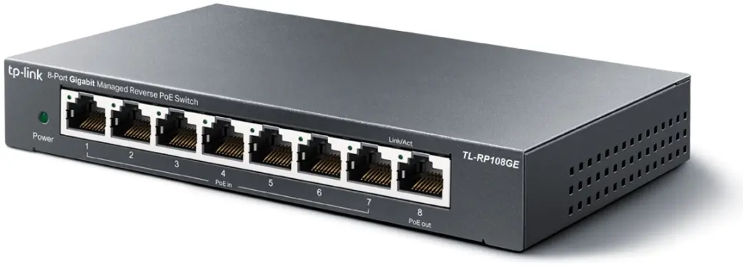 TP-Link Omada TL-RP108GE Managed Switch 8x PoE - 16Gbps - 8 PoE-poorten - Zwart - afbeelding 3 van 3