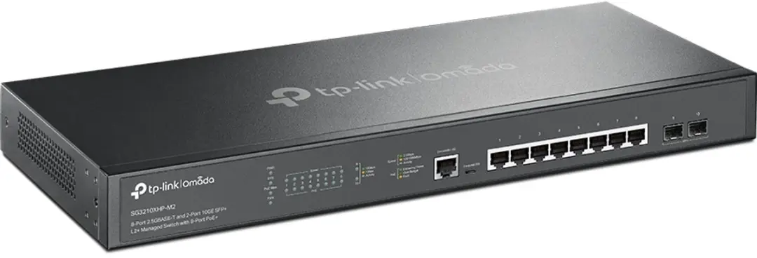 TP-Link Omada SG3210XHP-M2 2.5G Managed Switch PoE - 8 Poorten - 240W - afbeelding 3 van 3